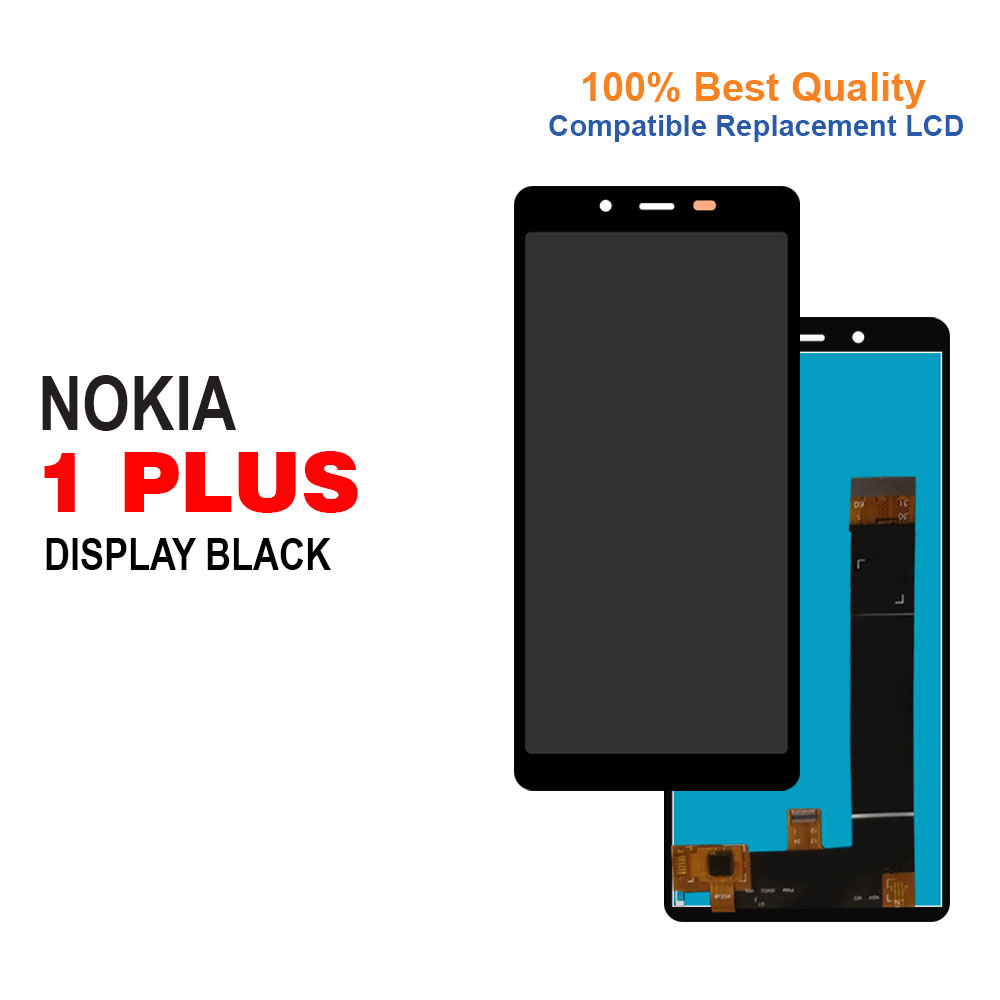 Compatible Replacement Complete LCD For Nokia 1 Plus-Black